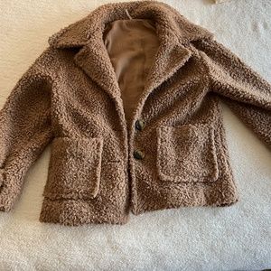 Free People Teddy bomber